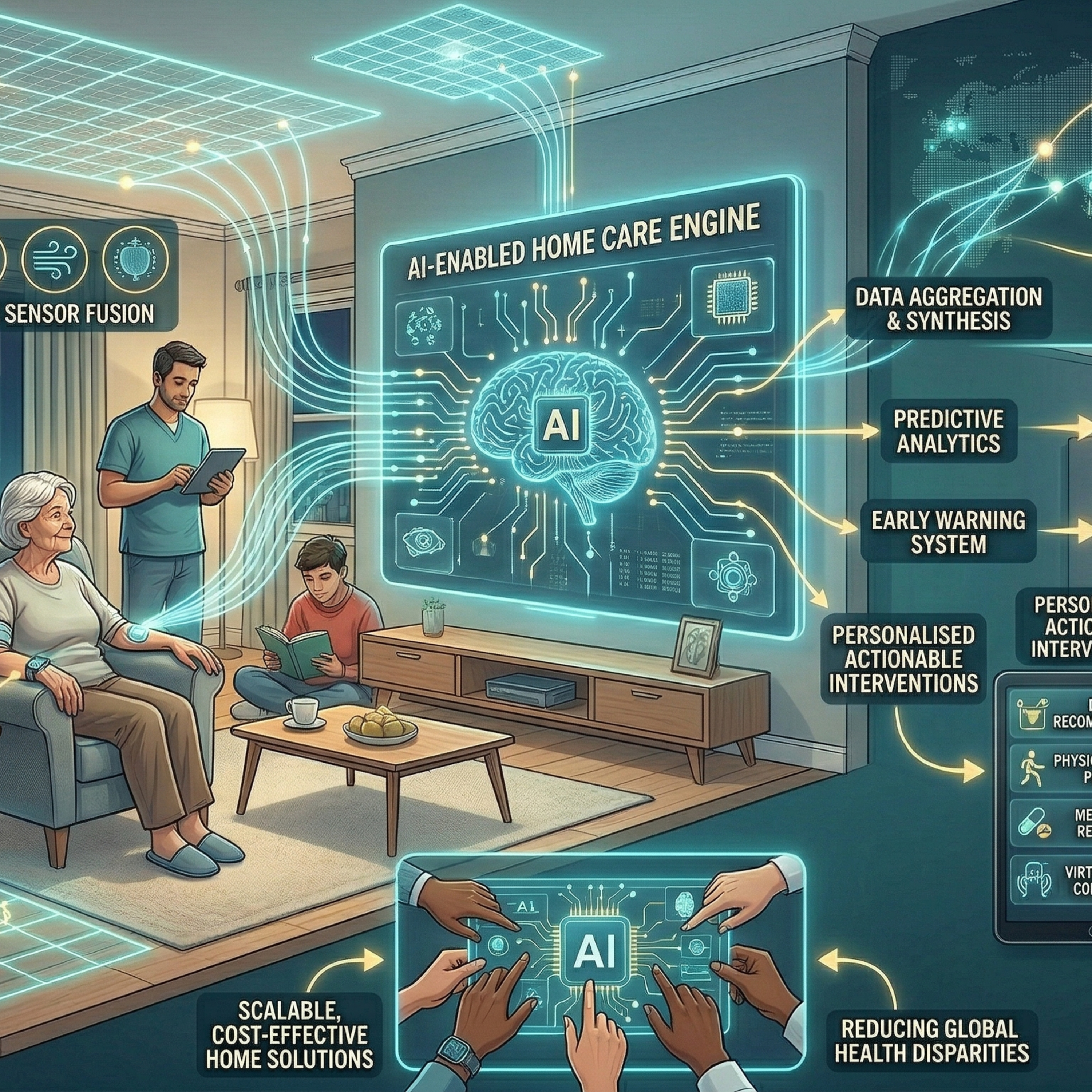 AI-Enabled Home Healthcare
